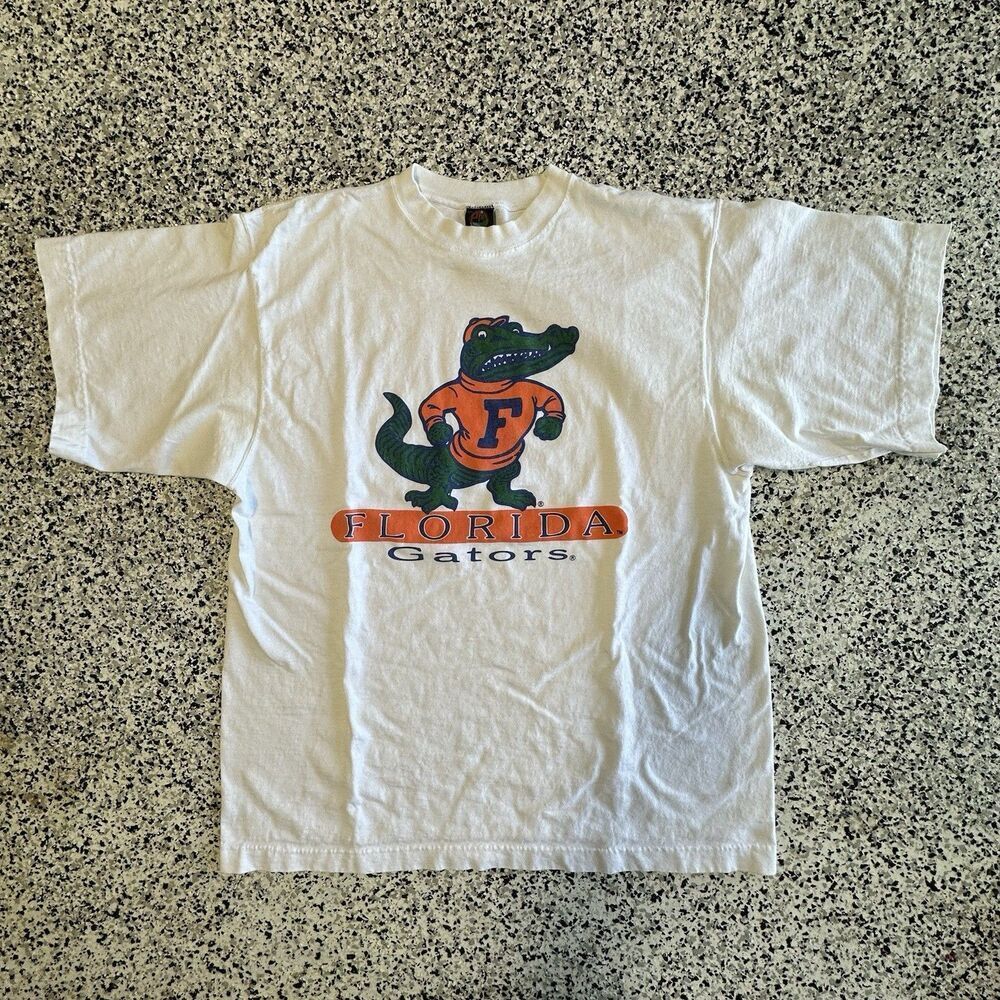 Vintage PM Florida Gators Albert Alligator Shirt Mens XL 90s Made in USA College